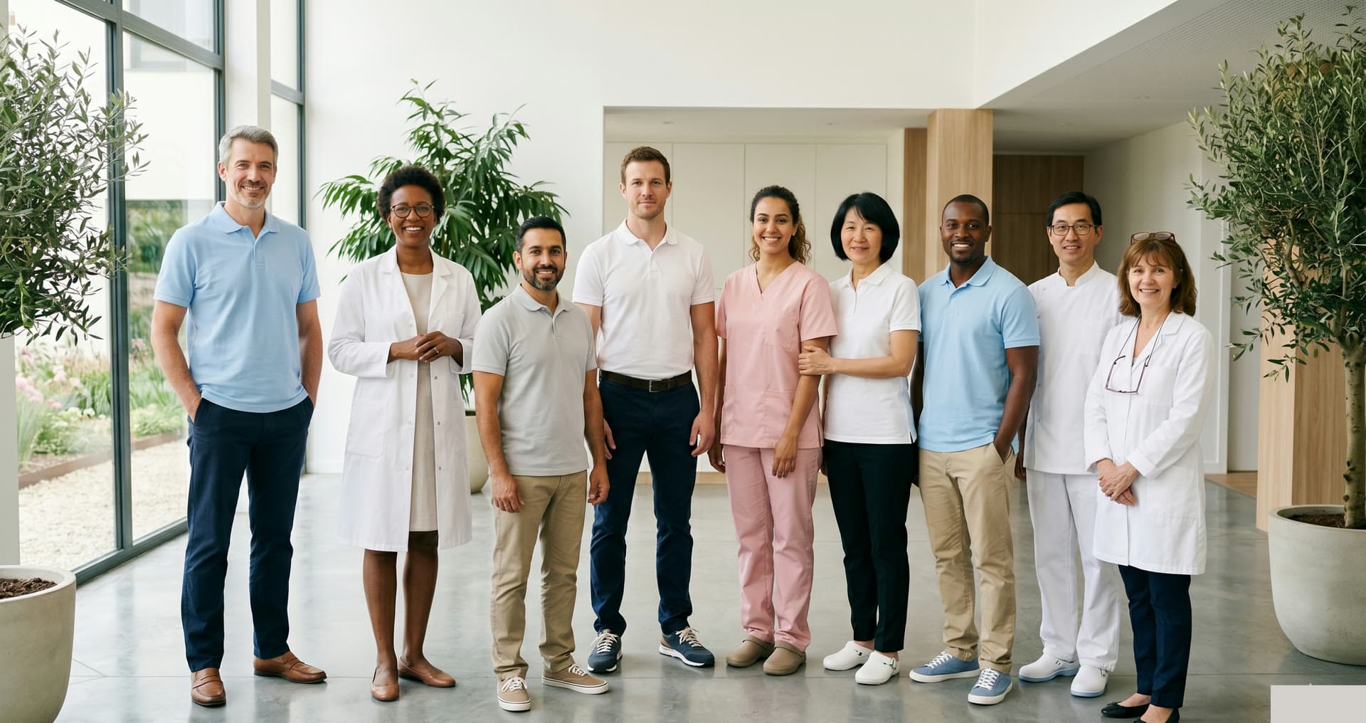 Des praticiens de différentes professions de santé